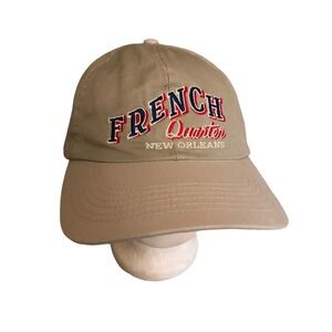 French Quarter New Orleans Embroidered Khaki Cotton Baseball Cap Adjustable Stra
